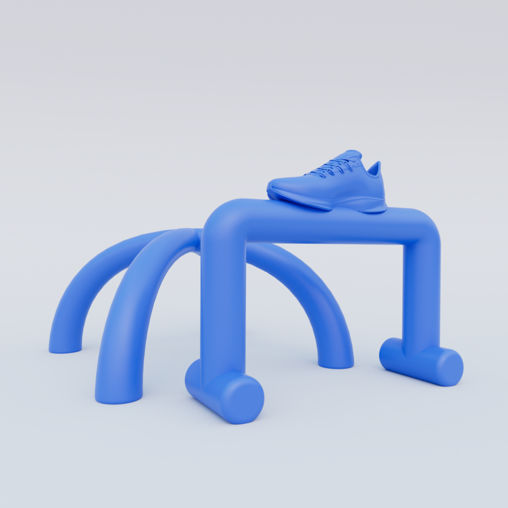 Arche Gonflable Personnalisé avec Logo 3D Vue Technique