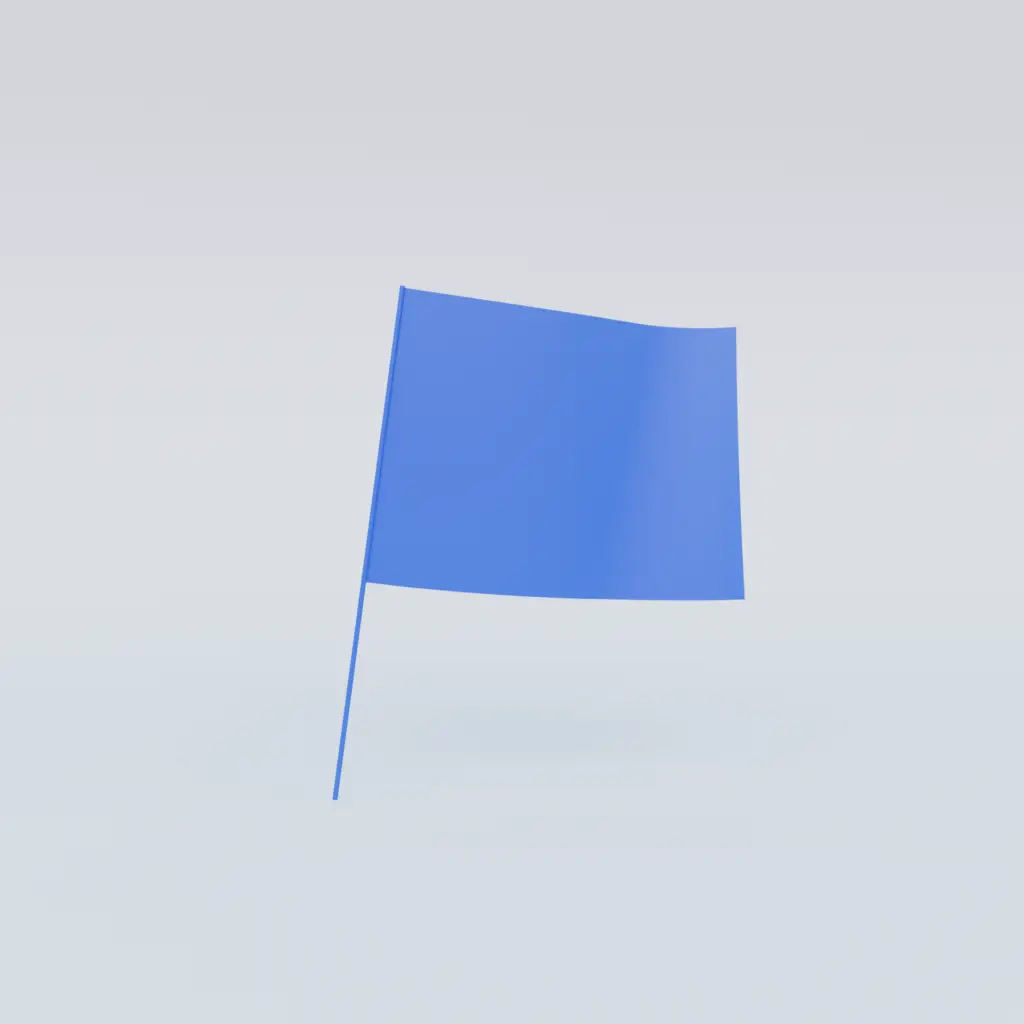 Drapeau Supporteur Fan Zone Hurrah Vue technique