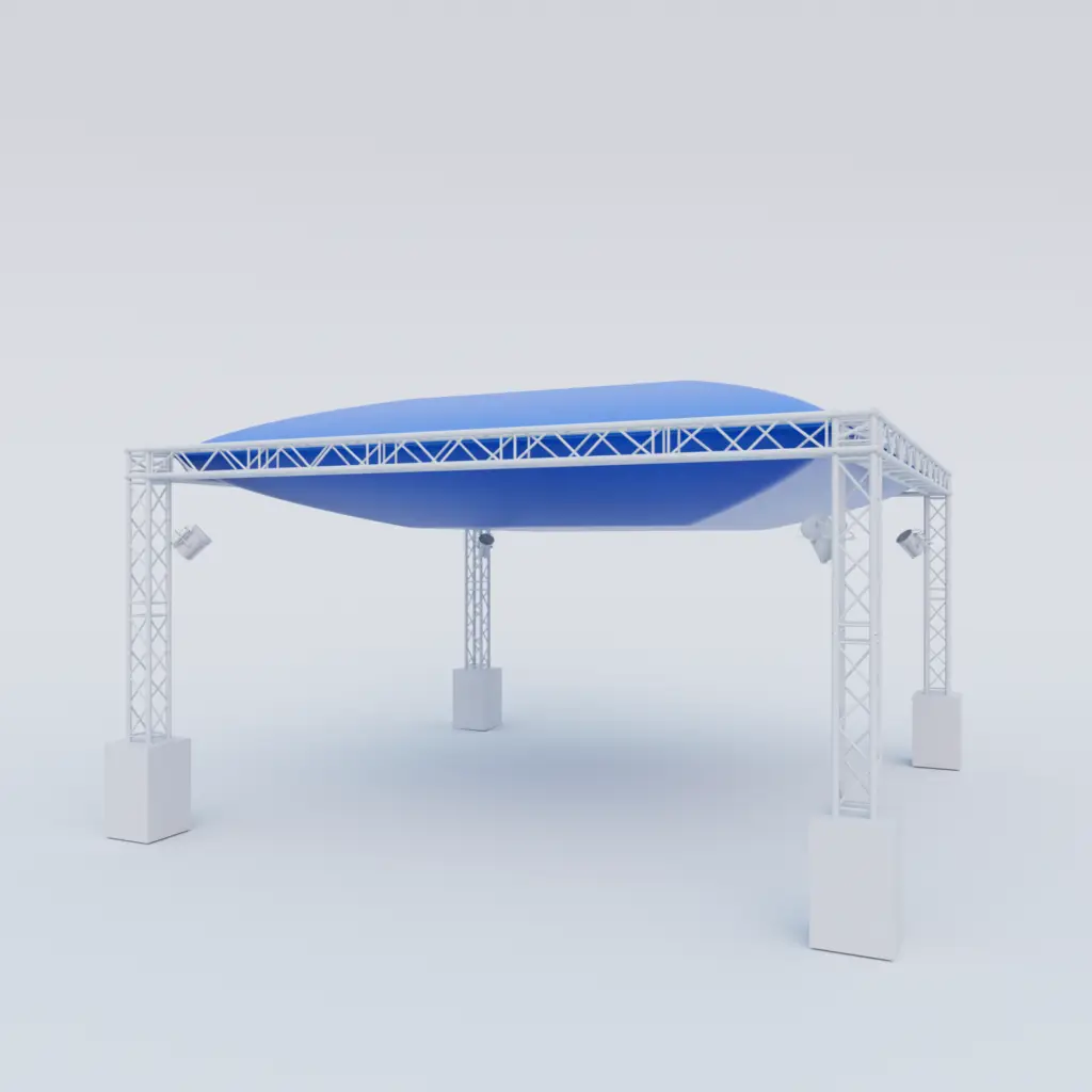 Toit Gonflable Hurrah Sur Structure personnalisé Fan Zone