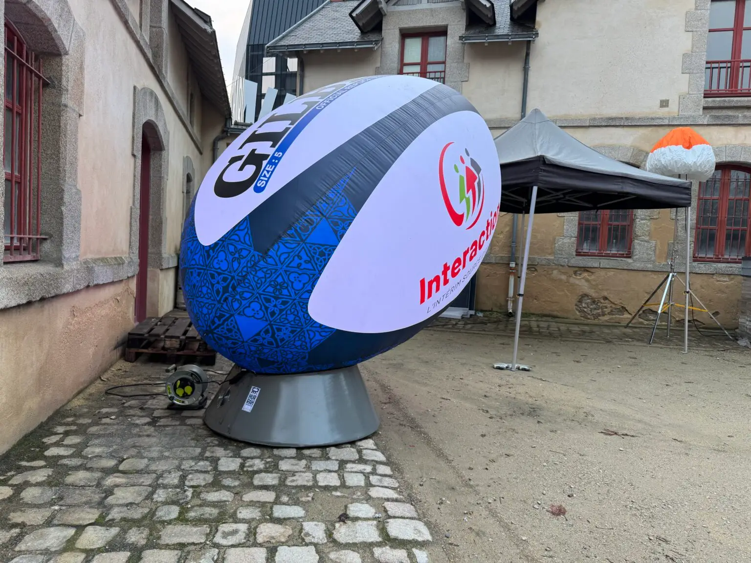 RCV Rugby Geant Ball mit Hintergrundbeleuchtung Fan Zone